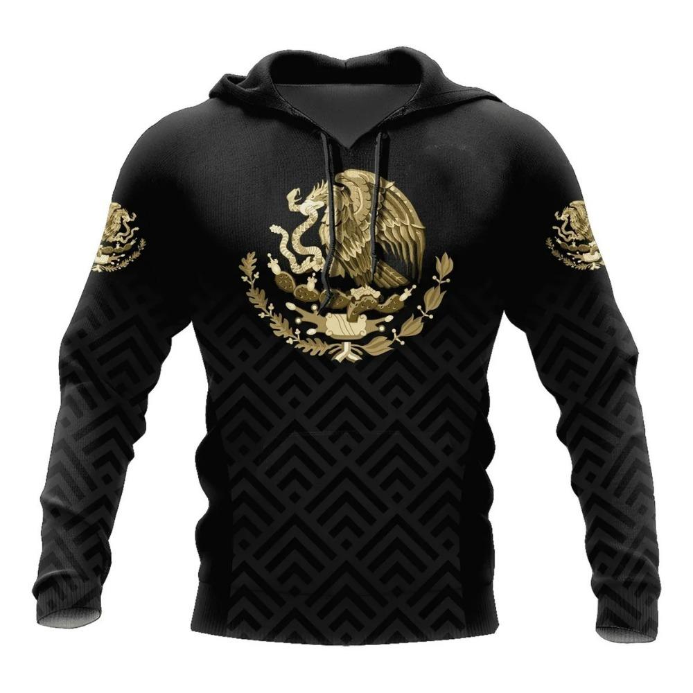 Sweat à capuche mexicain très populaire pour homme Sweat à capuche imprimé 3D Sweat à capuche décontracté pour le commerce extérieur