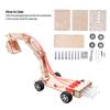 Excavator Building Toy Beech Wood Hydraulic Mechanical Model Set Kit for Teaching DIY