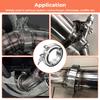 V Band Clamp With Male Female Flange Kit 304 Stainless Steel 1.5inch 38mm Intercooler Turbo Exhaust Clamp Downpipe Pipe Clamp