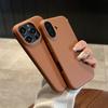 Leather Texture Shockproof Soft Silicone Case For iPhone 16 15 14 Plus Pro Max 13 12 11 Lichee Pattern Simple Business Cover