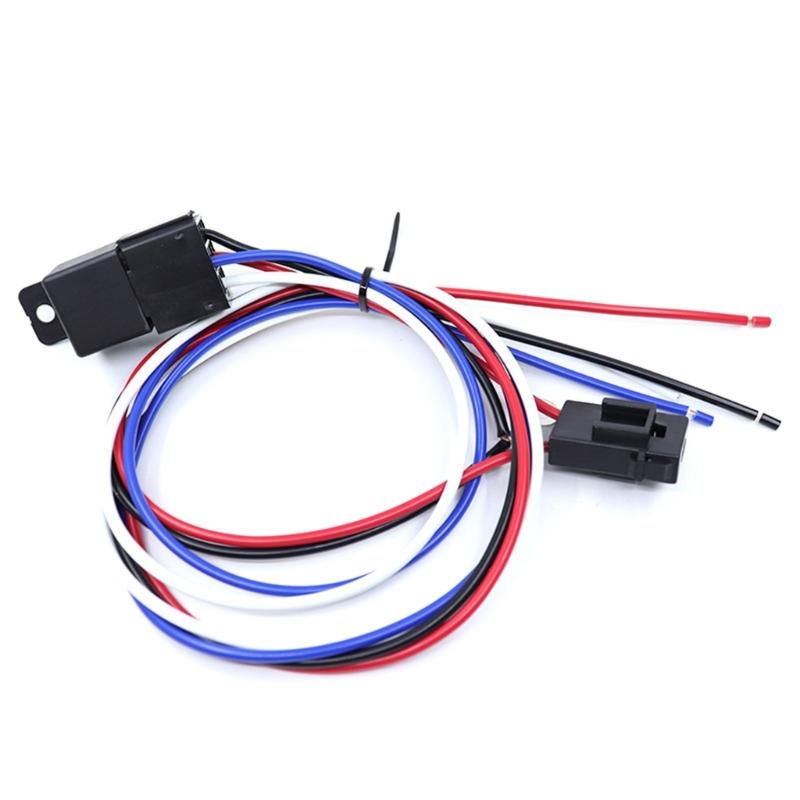 60A Automotive Relays Kit 12V 4 Wire Engine Grounding Switches For Cooling Fan Wiring Harness