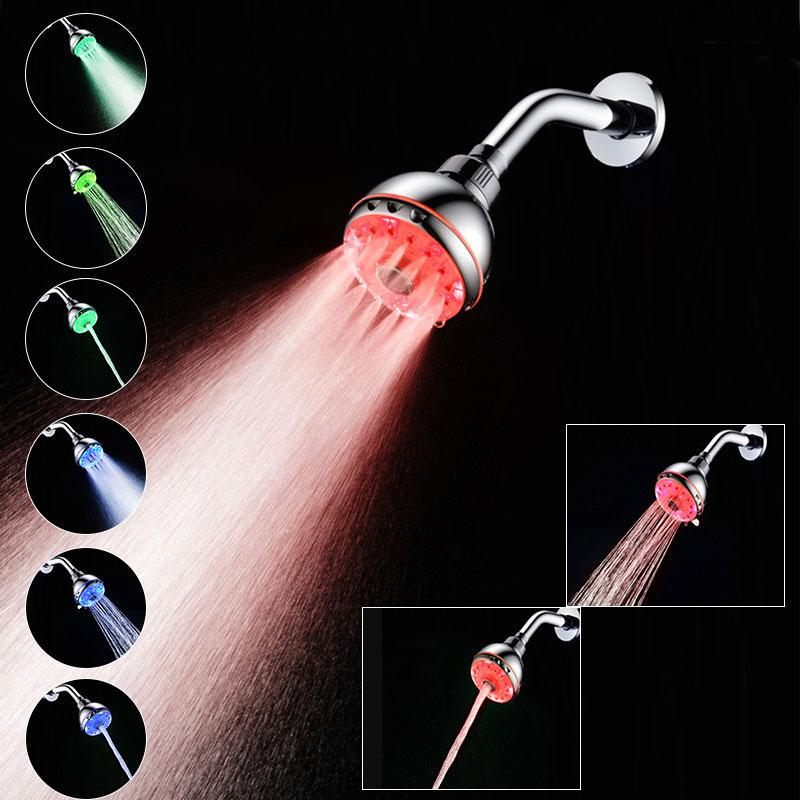 Buy 1 Pc Color LED Shower Head Temperature Control High Pressure Over