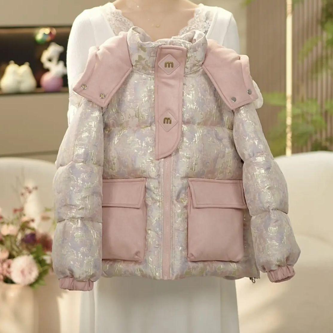 

Детское зимнее плюшевое хлопковое пальто для девочек, толстое теплое пальто в корейском стиле 120 розовый