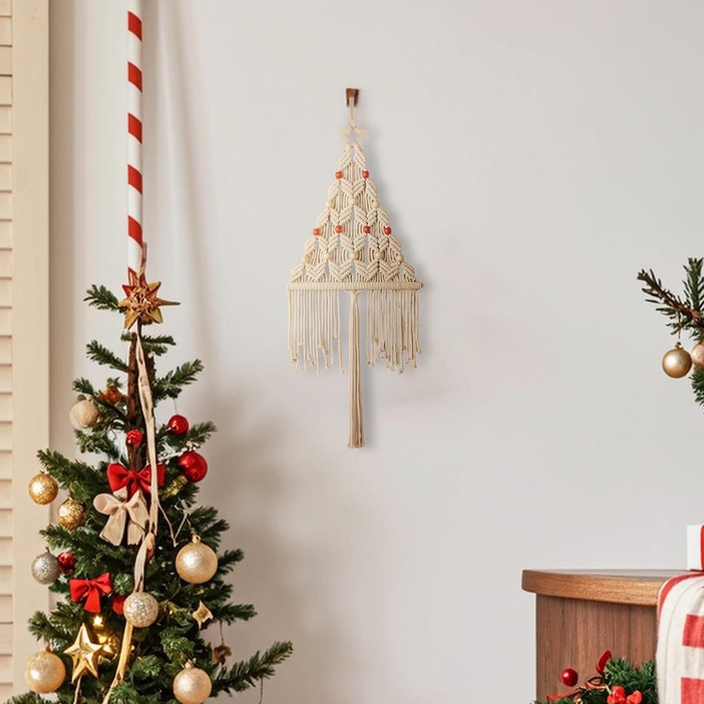 Christmas DIY Handmade Cotton Rope Weaving Christmas Tree Material Package, Christmas Party Decoration, Cotton Rope Christmas Tree
