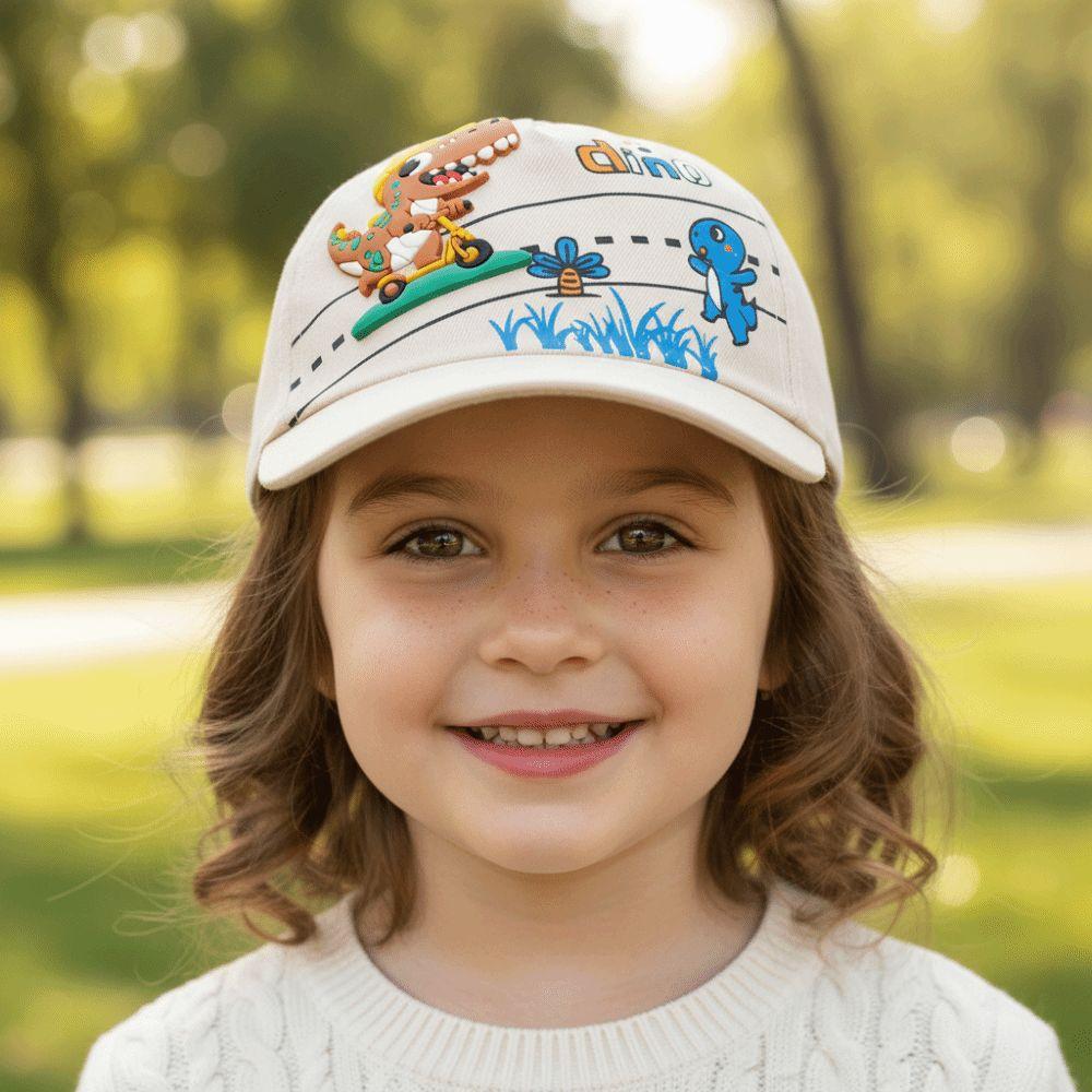 Breathable Kids Dinosaur Baseball Cap Cute Outdoor Sun Protection Hat  For Boys Girls