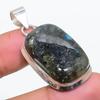 Labradorite Gemstone 925 Solid Sterling Silver Jewelry Pendant 1.77" SU-10232