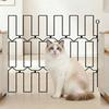Metal Retractable Pet Gate Foldable Retractable Pet Gate Home Barrier Auto Retract Space-Saving for Doorway, Stairs