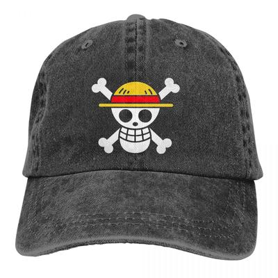 One Piece Anime Πολύχρωμο καπέλο Peaked γυναικείο καπέλο Mugiwara εξατομικευμένα καπέλα προστασίας προσωπίδας