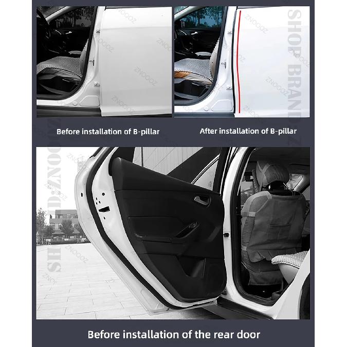 For 2024-2025 Ora Good Cat GT Car Door Seal Strip Rubber Double Layer Sealing Protector Soundproof Dustproof Seal Strip 12PCS