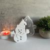 Snowman Aromatherapy Car Silicone Mold Christmas Snowman Shaped Dropping Pendant Mold