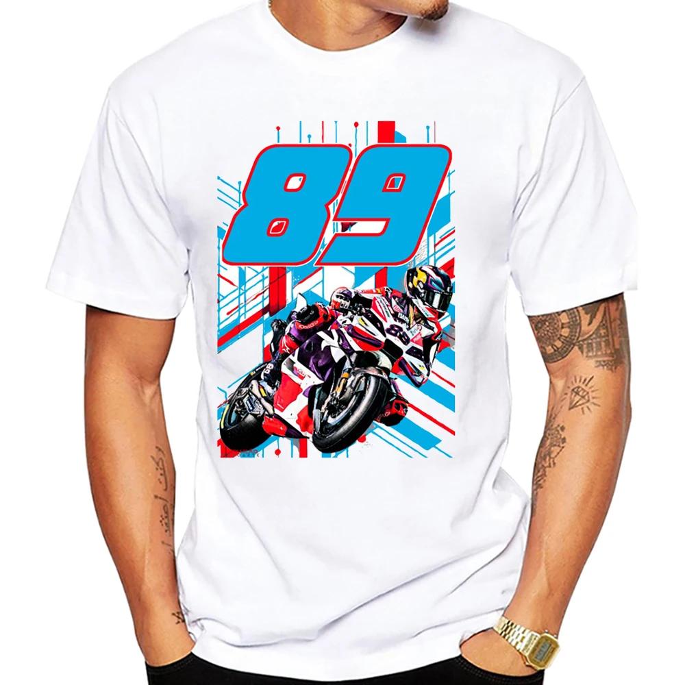 Jorge Martinator 89 GP Race Ride Fans T-Shirt New Summer Men Short Sleeve Sport Boy Casual Tees Motorcycle Riding  White Tops