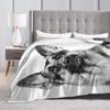 German Shepherd Blanket Dog Flannel Throw Bed Blankets Cozy Lightweight Soft Bedspreads Bedding for Sofa Couch Bed Home Decor