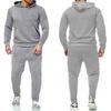 Erkek Modaya Uygun Kapüşonlu Sweatshirt İki Parça Set İlkbahar & Sonbahar İçin
