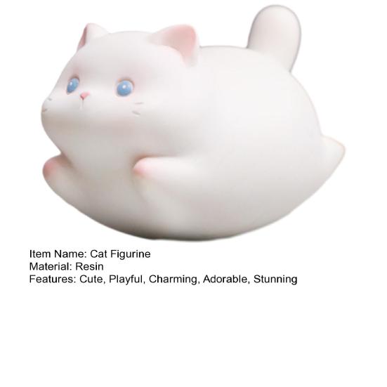Cartoon Katze Schaukel Figur Niedliche Kleine Harz Katze Statue für Zuhause Büro Schreibtisch Dekoration Geschenke für Katzenliebhaber