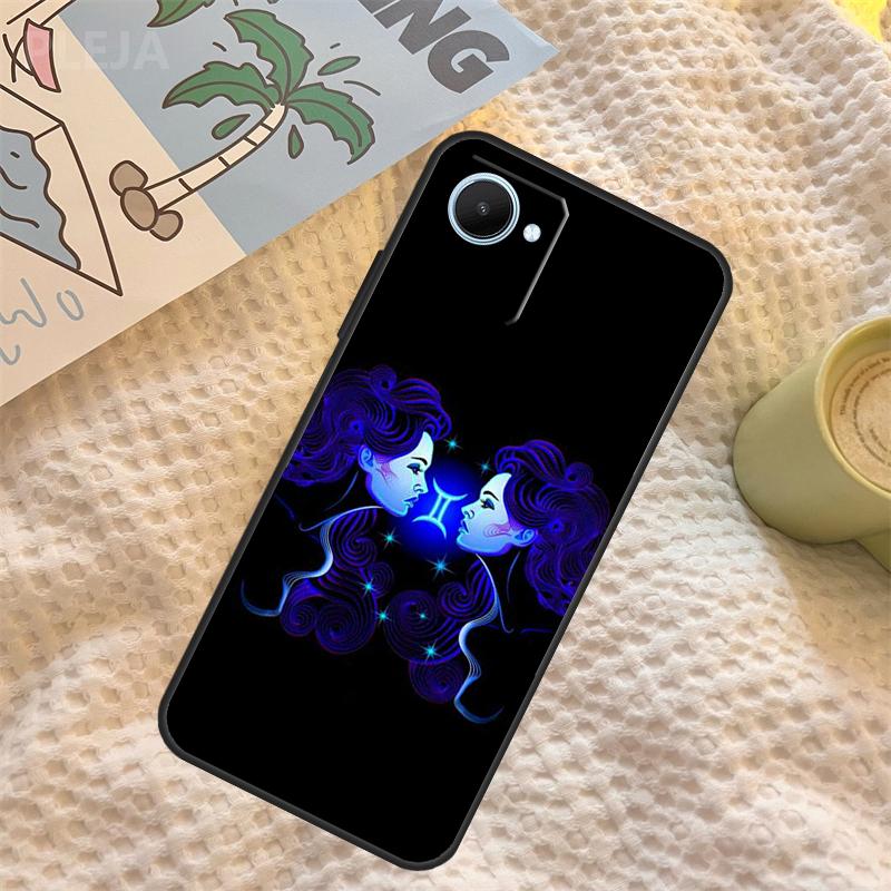 Twelve Constellations Case For Realme C67 C63 C55 C51 C75 C61 C53 C35 C65 C71 11 12 13 14 15 Pro Plus GT6 GT7 Pro