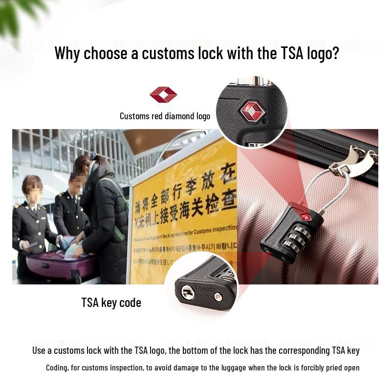 TSA Travel Combination Luggage Lock for Secure International Journeys