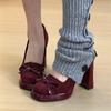 Chaussures Mary Jane Plateforme Style Urbain pour Femmes Mocassins Peu Profonds Élégantes Escarpins à Talon Épais pour Dames Chaussures Dames Printemps 2026
