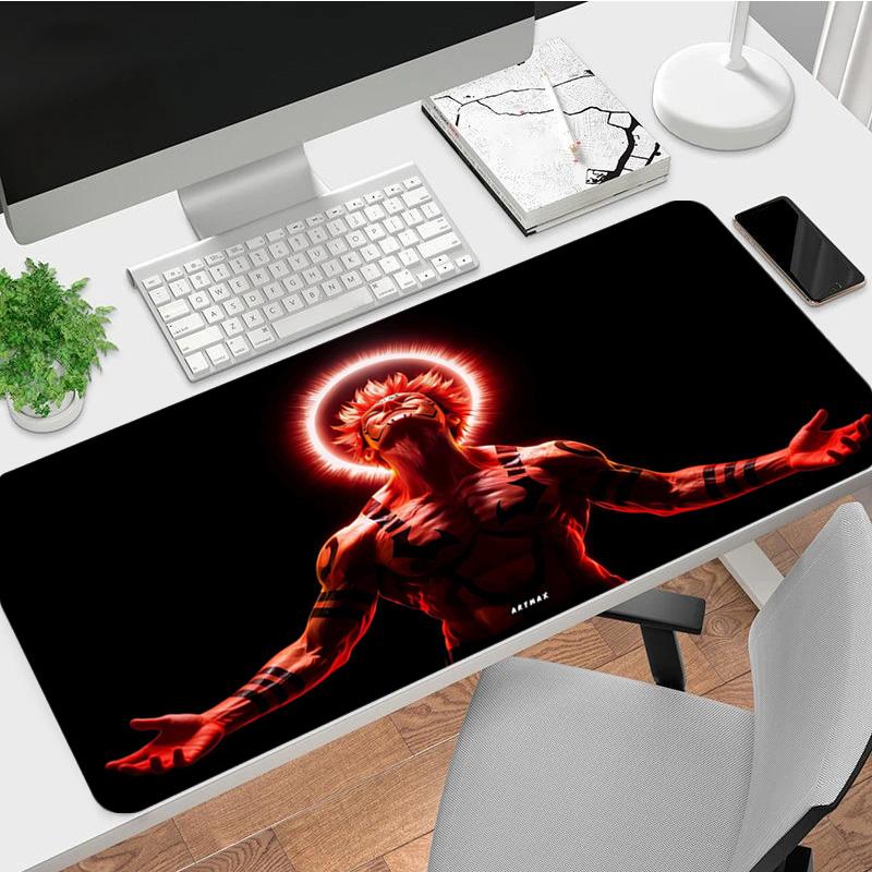 Radiant Power Xl Gaming Mouse Pad Nonslip Rubber Base Stitched Edge Waterproof Desk Mat For Pc Laptop Gamer Office Computer Accessories C929402