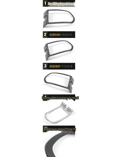 Zotye SR9 Front & Center Console Reading Light Frame Covers - Decorative Car Accessories Sticker