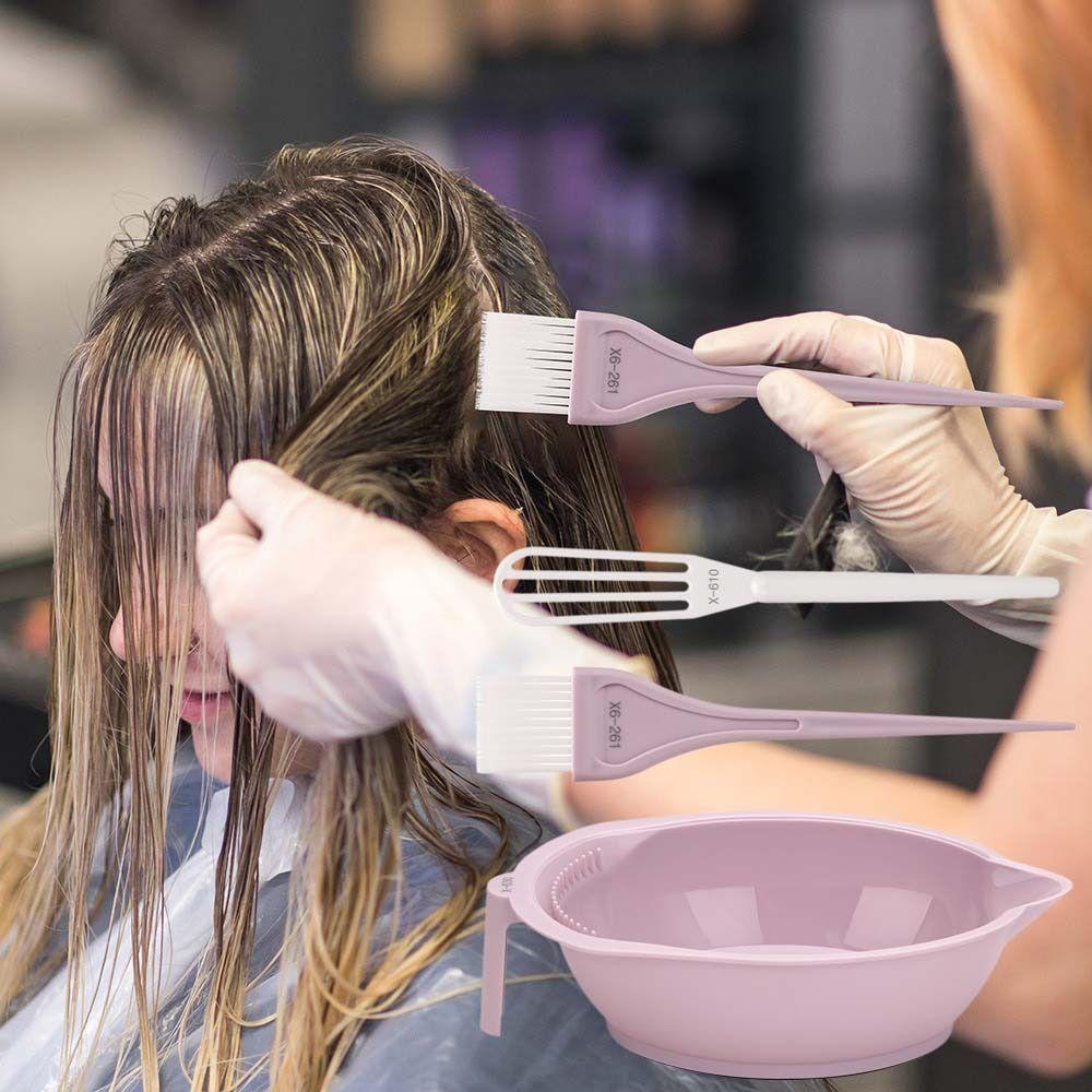 3PCS Anti-slip Professional Hair Dyeing Kit Hairdressing Hair Coloring Kit Barber