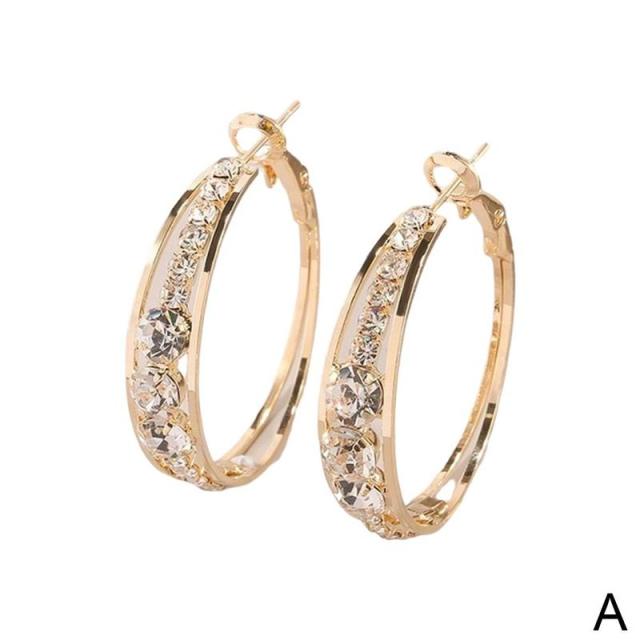 

Новые большие круглые серьги-кольца для женщин, модные золотые серьги с преувеличенным шармом для вечеринок, ювелирные изделия R6y7 золотой