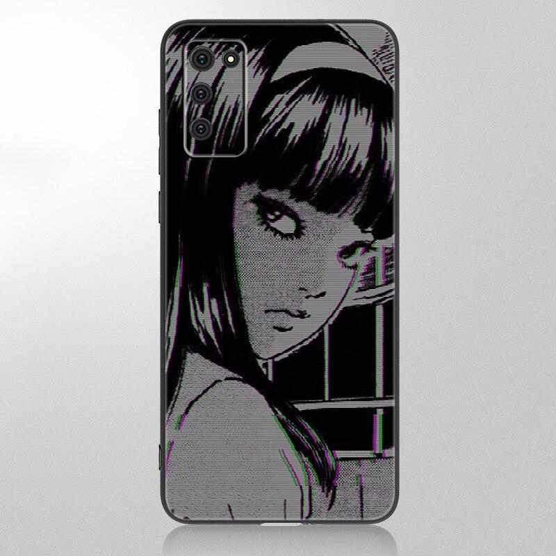 Anime Junji Ito Tees Horror Case For Samsung Galaxy A12 A02S A22 A32 A52 A72 A71 A51 A41 A31 A21 A11 A50 A70 A10S A20S Cover