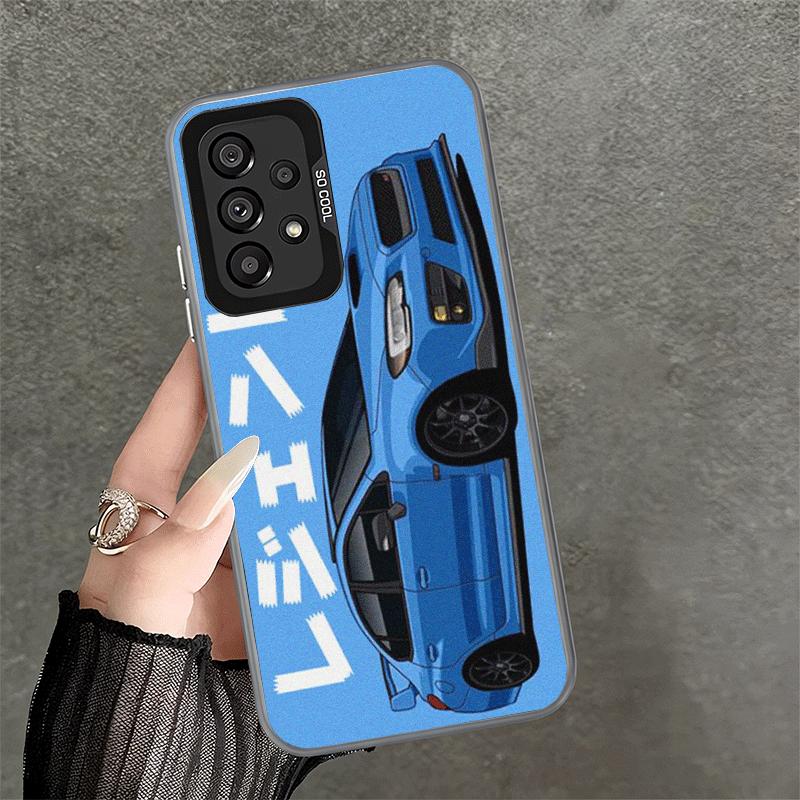 JDM Tokyo Drift Sports Car Shockproof Phone Case for Samsung A17 A16 A15 A14 A37 A57 A36 A56 A26 A35 A55 A25 A34 A54 A24 A13 A23