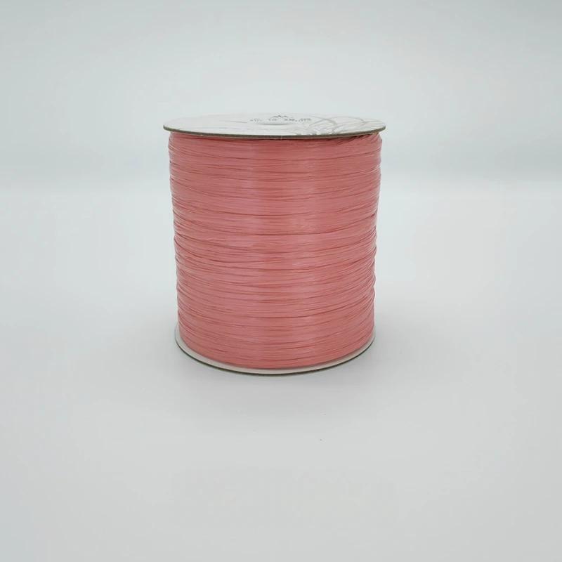 600M Raffia Strohgarn Häkelgarn für DIY Stricken Sommerstrohhut Handtaschen Kissen Handgeflochtenes Strohgarn