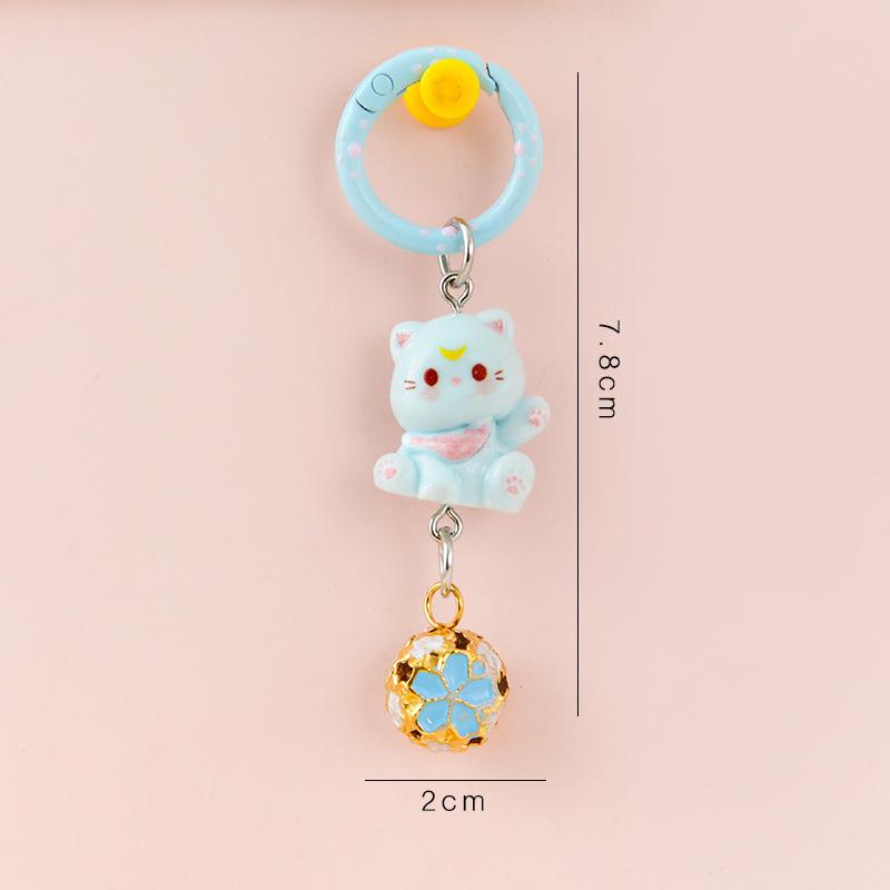 Cartoon Cat Keychain Pendant Cute Backpack Versatile Accessory Best Friend Gift