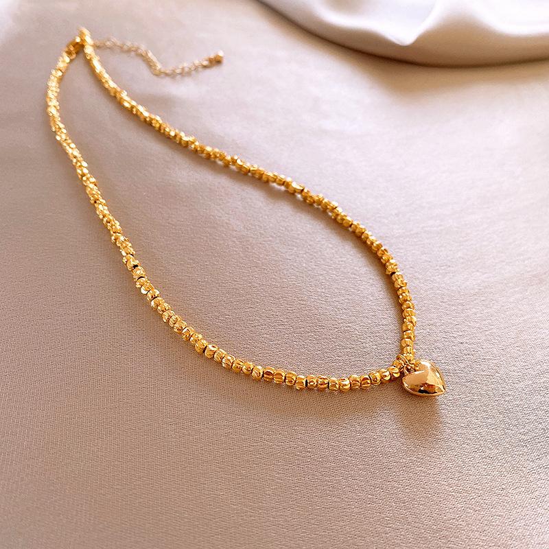 Electroplated zircon serpentine flower butterfly safety lock pearl necklace medieval collarbone chain new Chinese necklace women