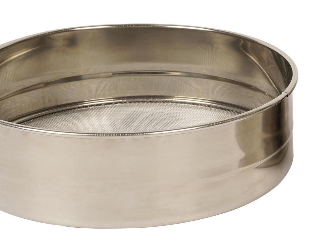 Filtru Trifri din oțel inoxidabil premium plasă fină pentru strecurarea făinii praf de copt rotund, rezistent la rugină, ciuruire, consumabile pentru copt