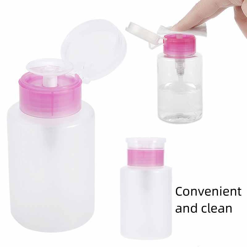 Pressurized Nail Tool Wash Bottle Nail Polish Remover And Water Absorbing Manicure Bottle Pink)