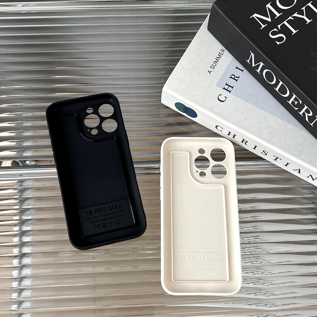 For Apple 16 ProMax Solid Color Phone Case for IPhone 15 All Inclusive Anti Drop 14 in Card Soap Case