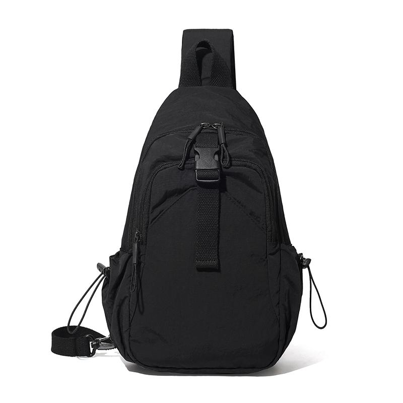 Chest Bag Women's Multifunctional Shoulder Crossbody Bag Lightweight Water-repellent Nylon Bag
