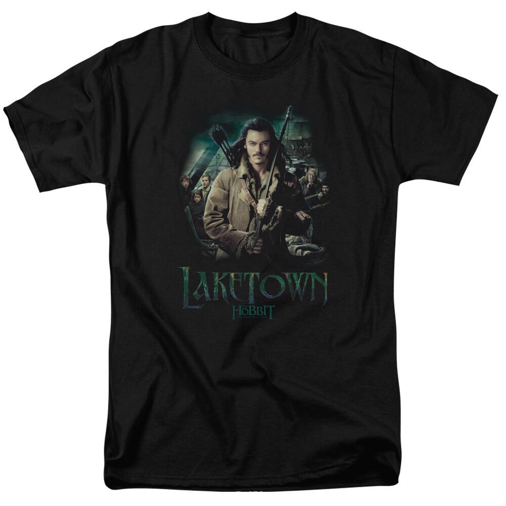 26 The Hobbit Protector T Shirt Mens Licensed Fantasy Movie Tee Laketown Bard Black Unisex T-Shirt XXXXL
