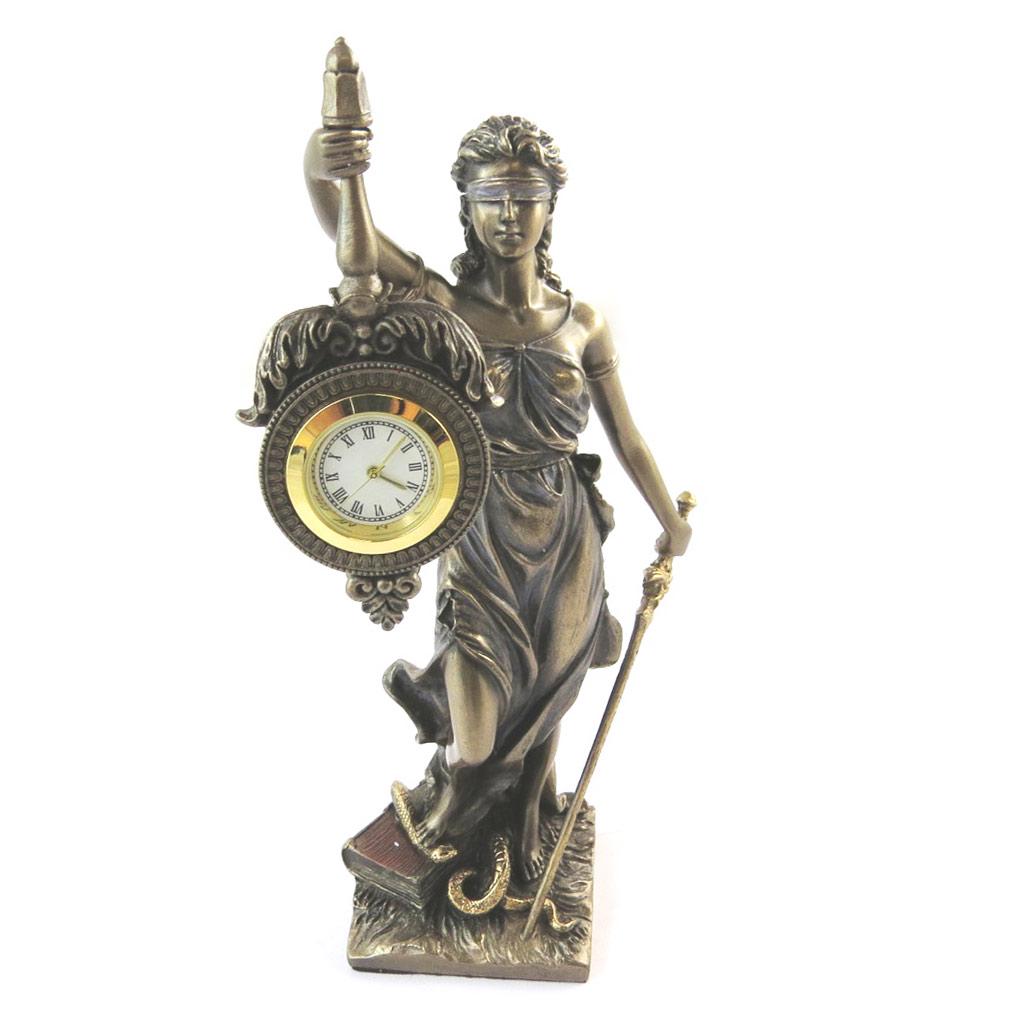 Les Trésors De Lily [N6122] - Deco Clock 'Justice' - 20. 5x8. 5x7. 5cm