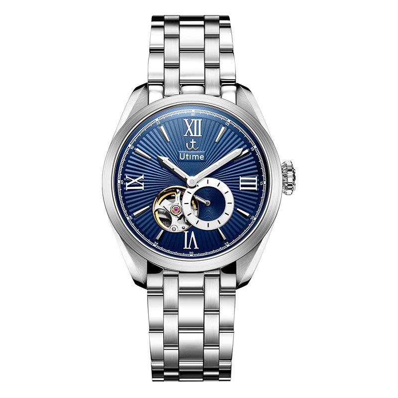 

Utime High-End Mechanical Watch Men S Fully Automatic Mechanical Watch Fashion Trend Solid Steel Strap Waterproof Watch