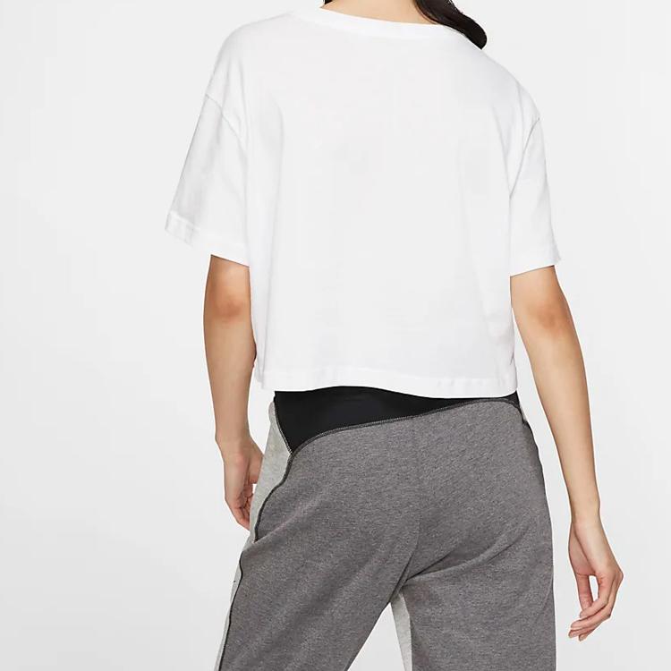 Nike Nsw Rebel Crop Short Sleeve T-Shirt Women Tops White BV7171-100