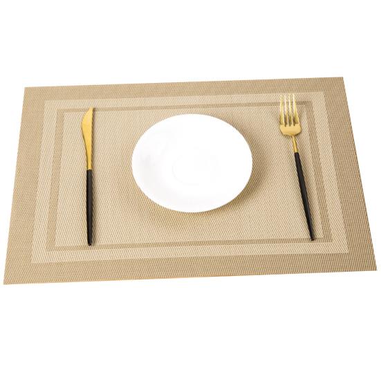 45x30cm PVC Vanntett Varmeisolasjonsmatte Spisebordsskål Dish Pad Dekkematte