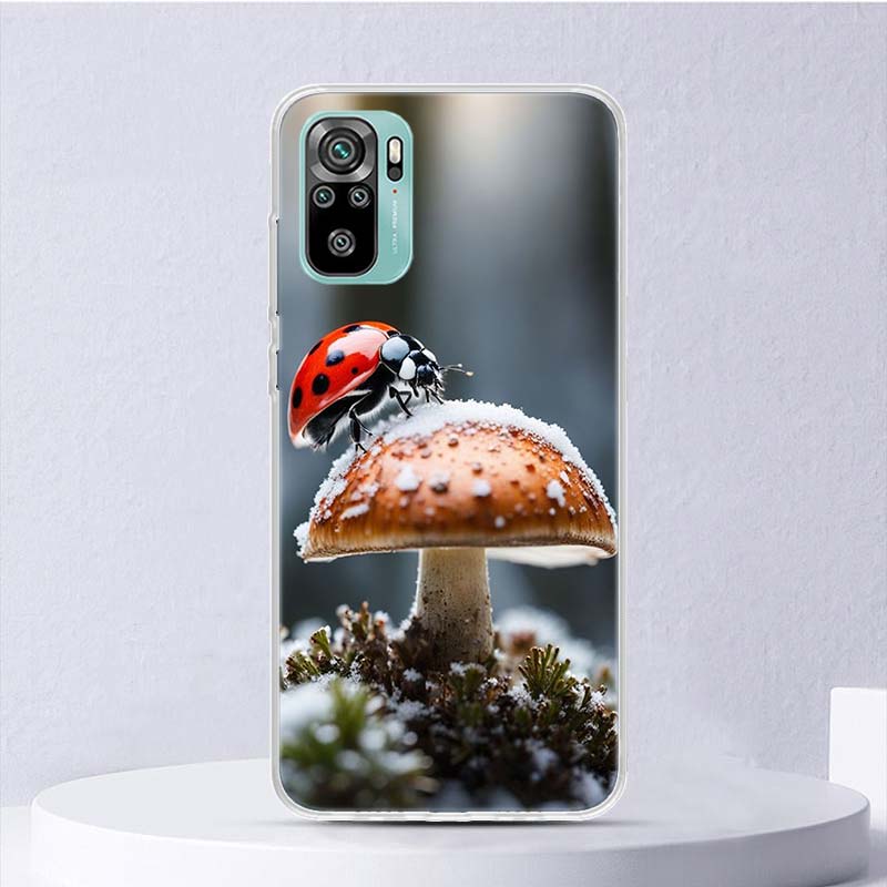 Insect Seven-Star ladybug Soft Case For Xiaomi Redmi Note 14 14S 13 12S 11S 10S 12 11 10 Phone Cover 11T 11E Pro Plus 9 9S Shell