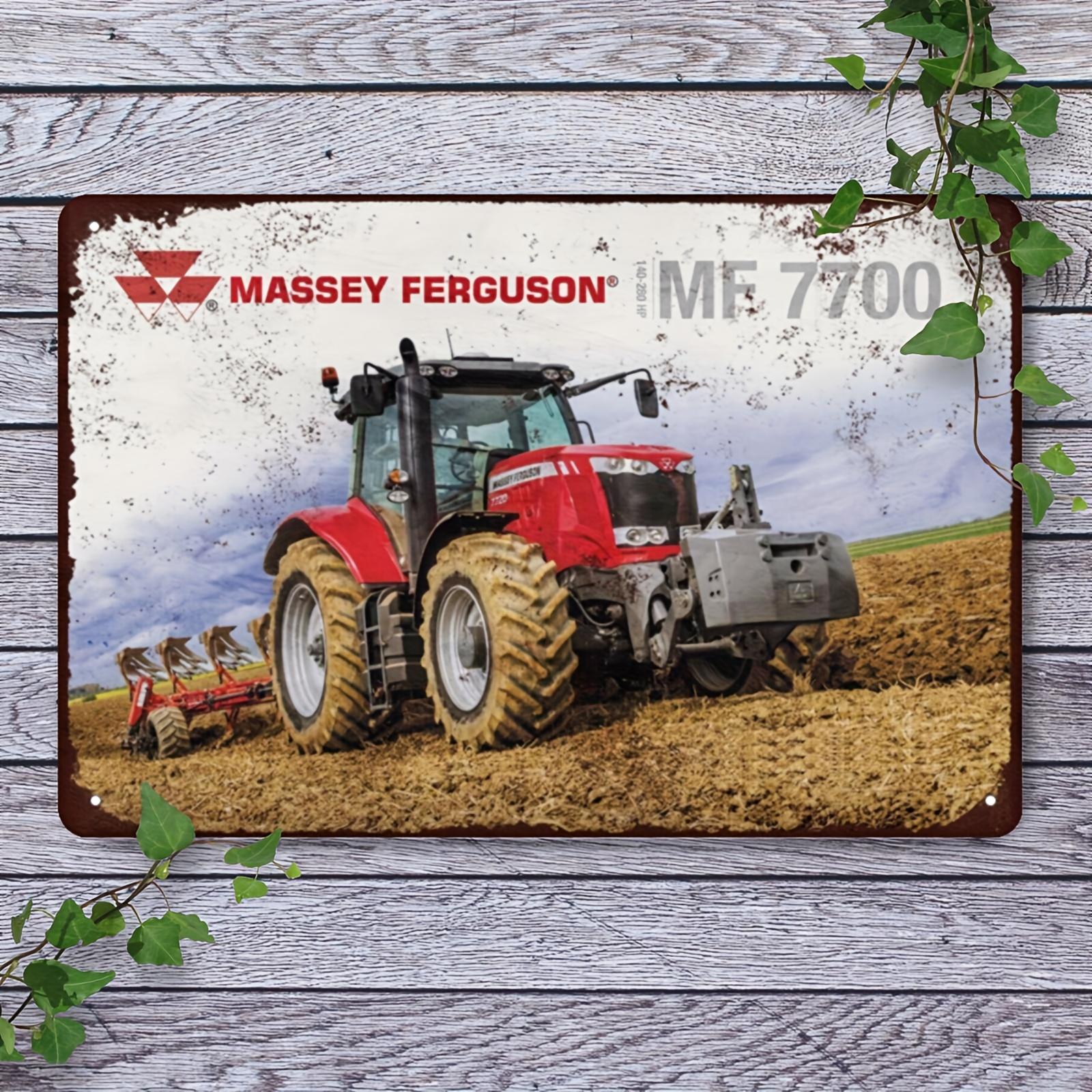

A Metal Sign Featuring Vintage Massey Ferguson Tractor Perfect for Man Cave Garage Or Bar This Retro 740 Series Wall aluminum 20x30cm