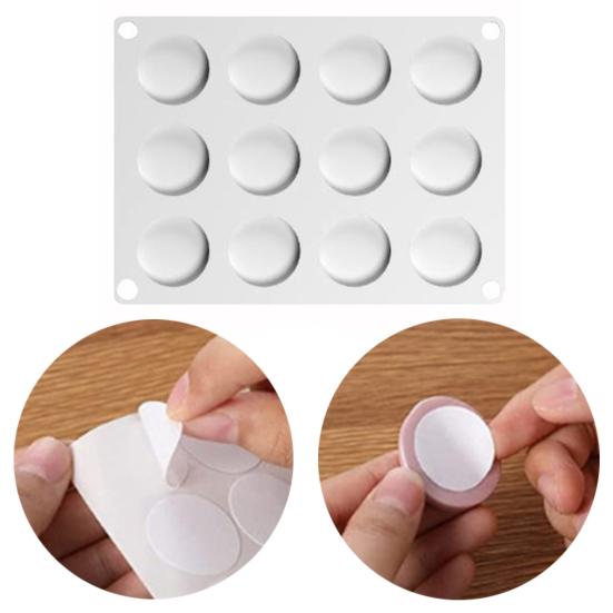 

Круглая сургучная силиконовая форма, 12 полостей, легко снимается, антипригарная, многоразовая, конверт, карта, сургуч, форма для изготовления DIY, принадлежности