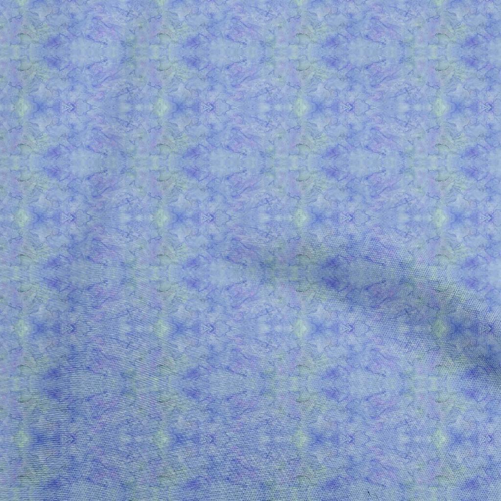 oneOone Cotton Flex Medium Blue Fabric Texture Quilting Supplies Print Sewing Fabric By The Yard 40 Inch