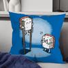 Cartoon Schattig Sushi Kussenhoes Sierkussenhoes Scandinavische Vintage Stijl Kussenhoezen Woonkamer Sofa Bank Zitdecor