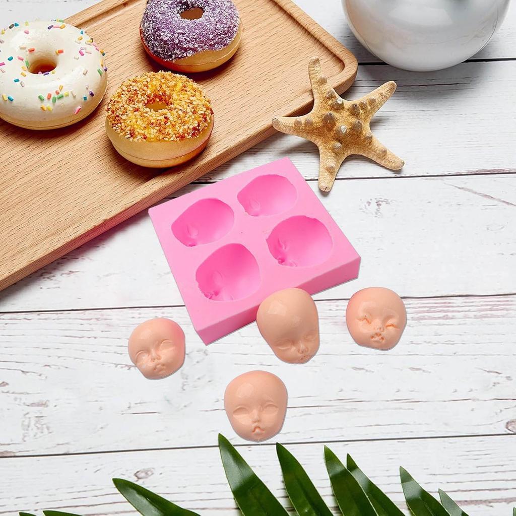 Roztomilá bábika Ľudské telo Silikón 4 dutiny Dekorácia na tortu Fondant na cukrovinky Čokoládové cesto Kvetinová pasta Živicová omietka