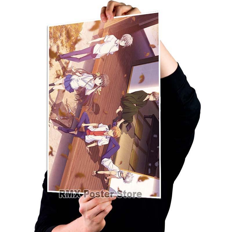 Imprimare HD Anime Coș cu fructe Postere hârtie acoperită albă Poster de pictură Wall Art Decor Living Room Home Bar Decor Imagini