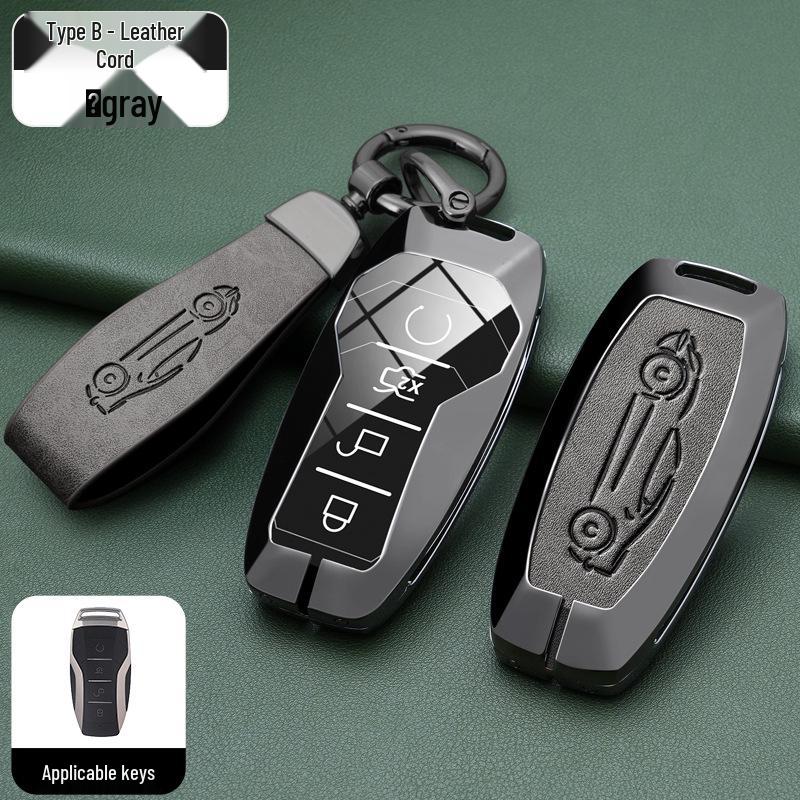 BYD Han, Tang DM, Qin PLUS, Song Pro/Max, Yuan Car Metal Key Case (2021 Model)