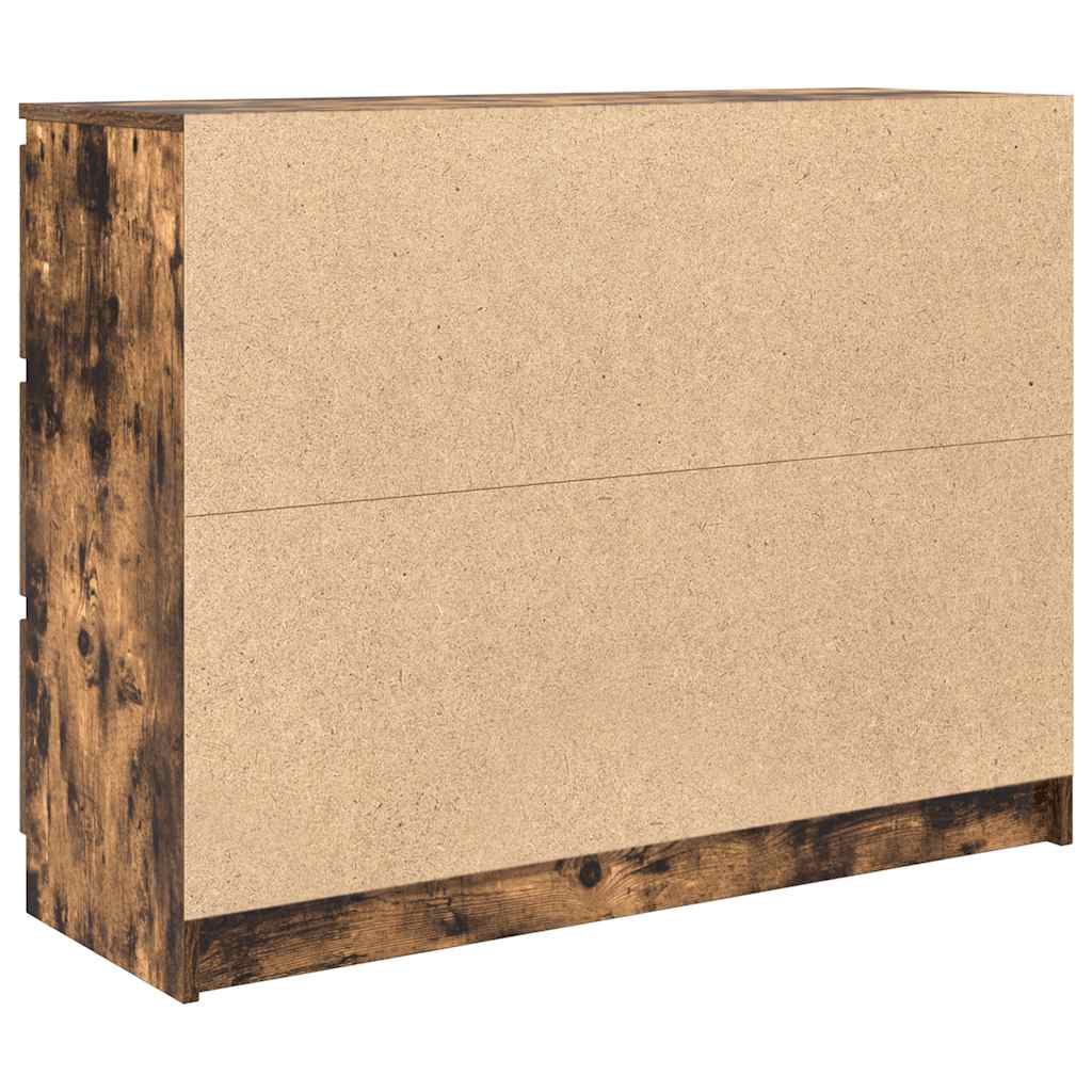 Sideboard Smoked Oak 100 x 35 x 76 cm Particle Board