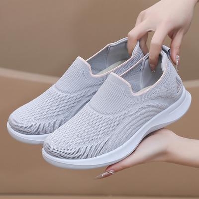 2025 New Fashion Casual Shoes Comfortable Women Breathable Antiskid Sneakers Men Mesh Flat Shoes