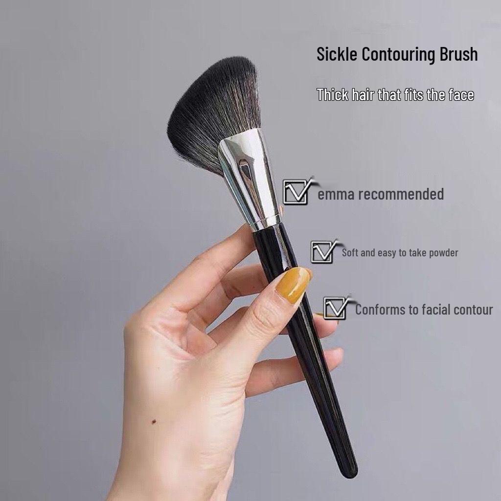Portable Angled Contour Brush for Beginners - Wavy Side Face and Shadow Brush